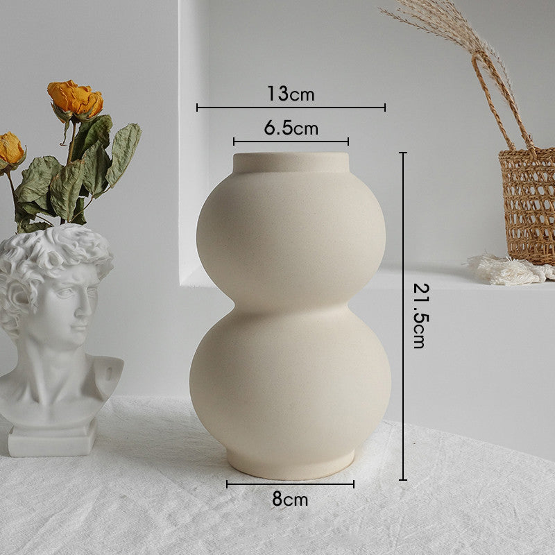 Simplicity Ceramic Vase Dry Flower Arrangement Home Decoration Ornament