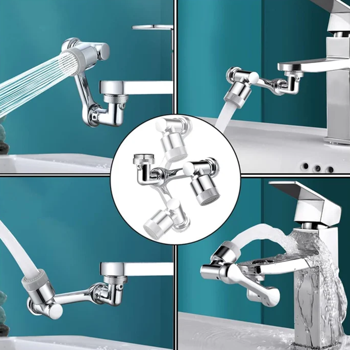 Multifunction Faucet Extender Swivel Splash Resistant Shower