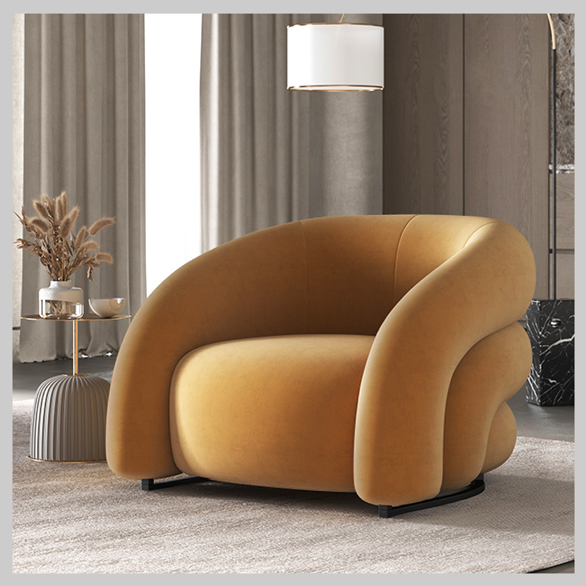 Nordic Luxury Designer Lazy Sofa