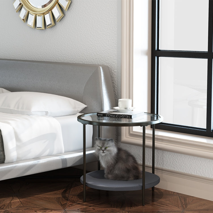 Multi-function Tempered Glass Coffee Table Share with Pets