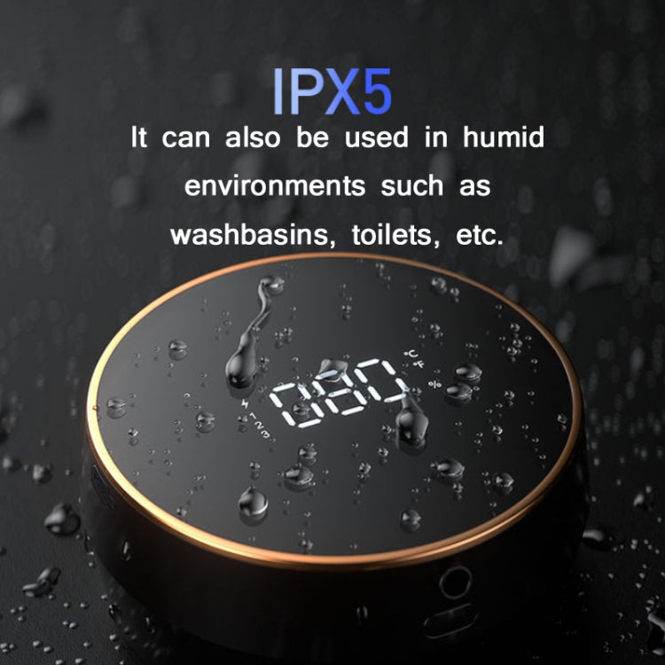 W1 Wall-Mounted Smart Infrared Sensor USB Charging Foam Soap Dispenser(Black)