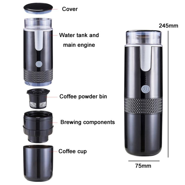 Fully Automatic Portable Wireless Coffee Machine (Black)