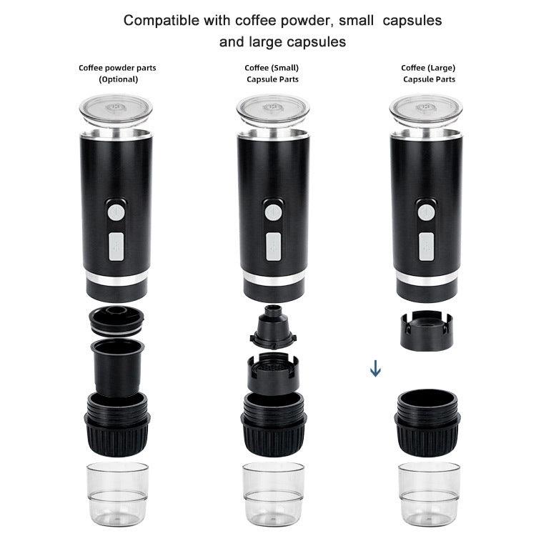 Portable Universal Automatic Espresso Capsule Coffee Maker (Black)